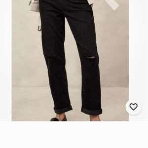 Banana Republic Black Girlfriend Jeans Lot Of Two
